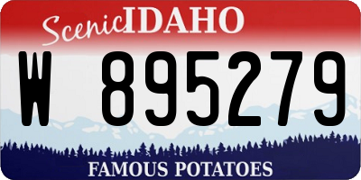 ID license plate W895279