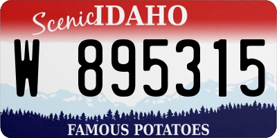 ID license plate W895315