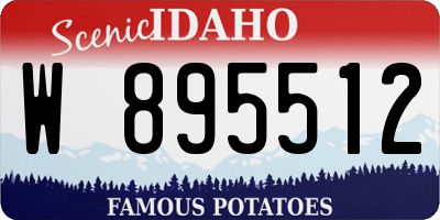 ID license plate W895512