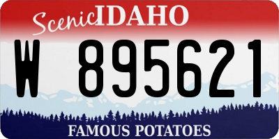 ID license plate W895621