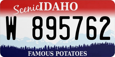 ID license plate W895762
