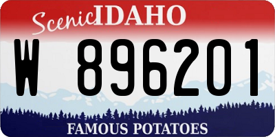 ID license plate W896201