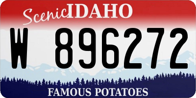ID license plate W896272