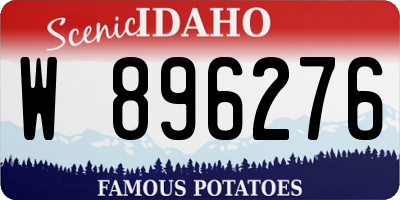 ID license plate W896276
