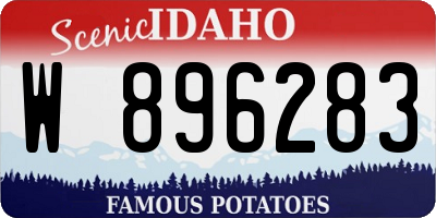 ID license plate W896283
