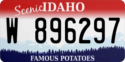 ID license plate W896297