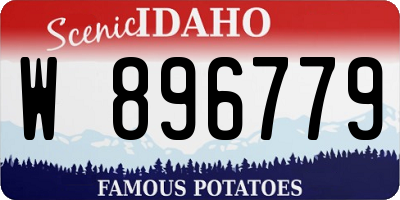 ID license plate W896779
