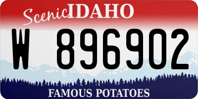ID license plate W896902
