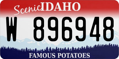 ID license plate W896948