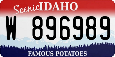 ID license plate W896989