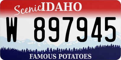 ID license plate W897945