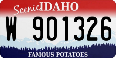 ID license plate W901326