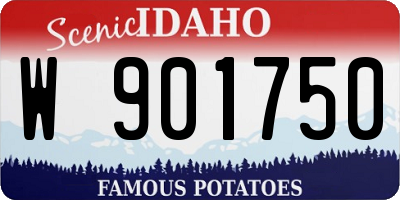 ID license plate W901750