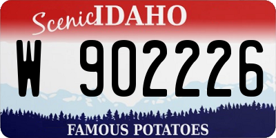 ID license plate W902226