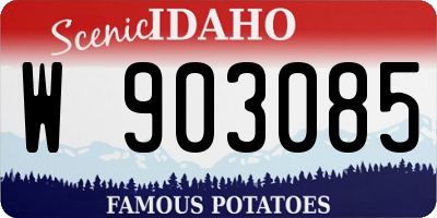 ID license plate W903085