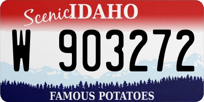 ID license plate W903272