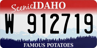ID license plate W912719
