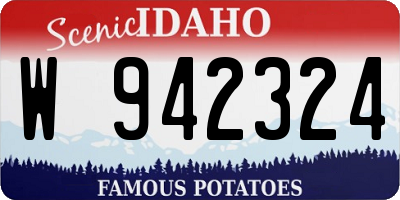 ID license plate W942324