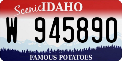 ID license plate W945890