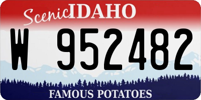 ID license plate W952482