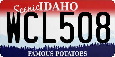 ID license plate WCL508