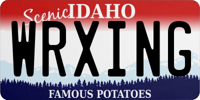 ID license plate WRXING