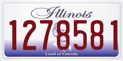 IL license plate 1278581