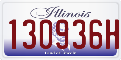 IL license plate 130936H