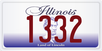 IL license plate 1332