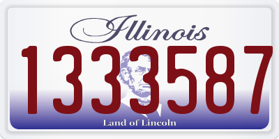 IL license plate 1333587