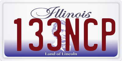 IL license plate 133NCP