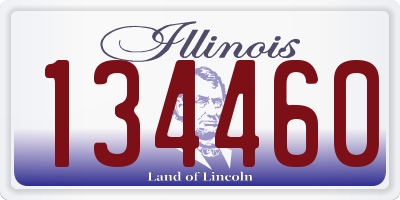 IL license plate 134460