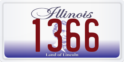 IL license plate 1366