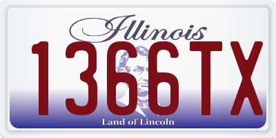 IL license plate 1366TX