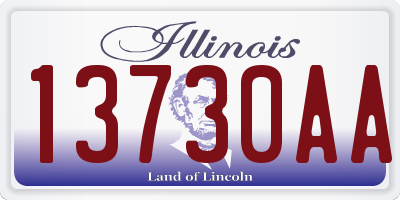 IL license plate 13730AA