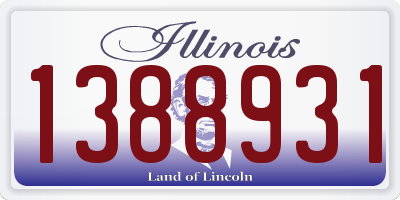 IL license plate 1388931