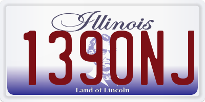 IL license plate 1390NJ