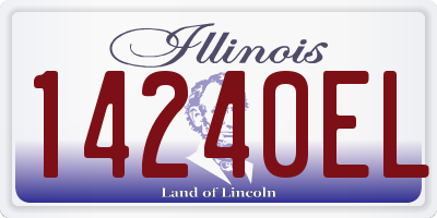 IL license plate 14240EL