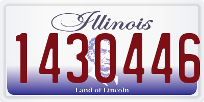 IL license plate 1430446