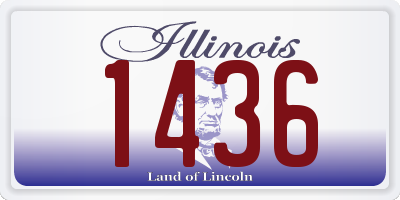 IL license plate 1436