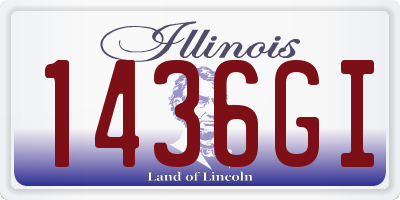 IL license plate 1436GI