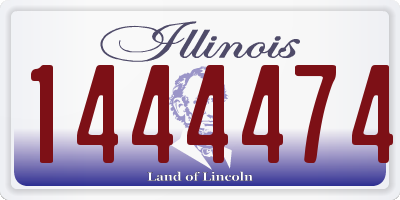 IL license plate 1444474