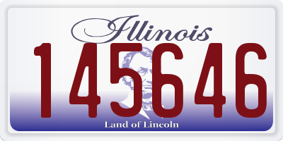 IL license plate 145646