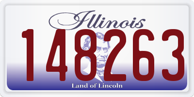 IL license plate 148263