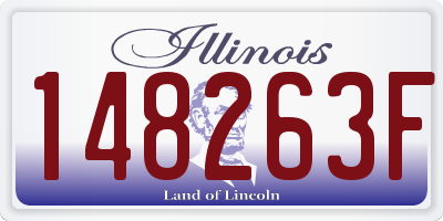 IL license plate 148263F