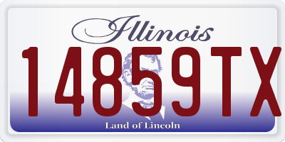 IL license plate 14859TX