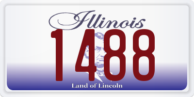 IL license plate 1488