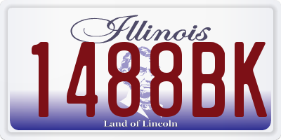 IL license plate 1488BK