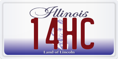 IL license plate 14HC