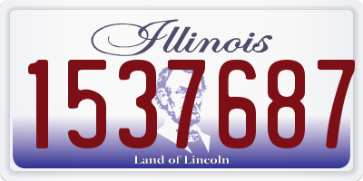 IL license plate 1537687